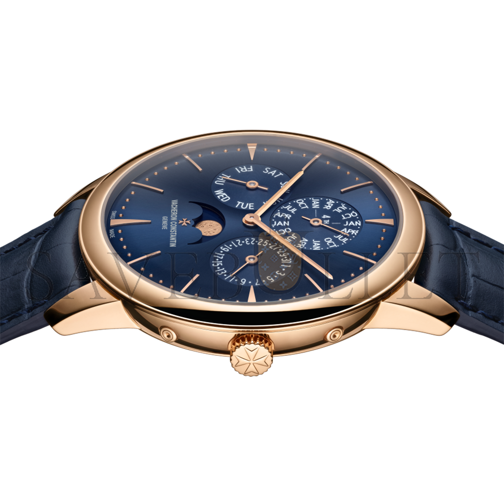 VACHERON CONSTANTIN PATRIMONY PERPETUAL CALENDAR ULTRA-THIN 41 MM PINK GOLD WATCH 43175/000R-B519